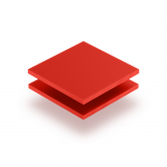 Panneau de lettres en plexiglass rouge signalisation mat