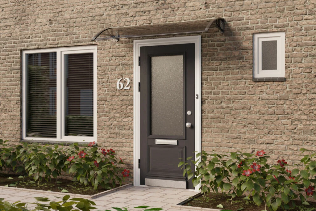 Marquise de porte en plastique | Entièrement sur mesure